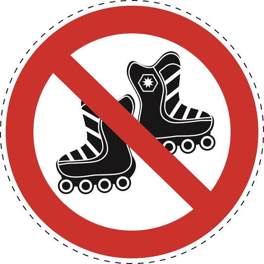 Autocollant d'interdiction "Aucun scooter autorisé" en plastiquePVC, ES-SI26600