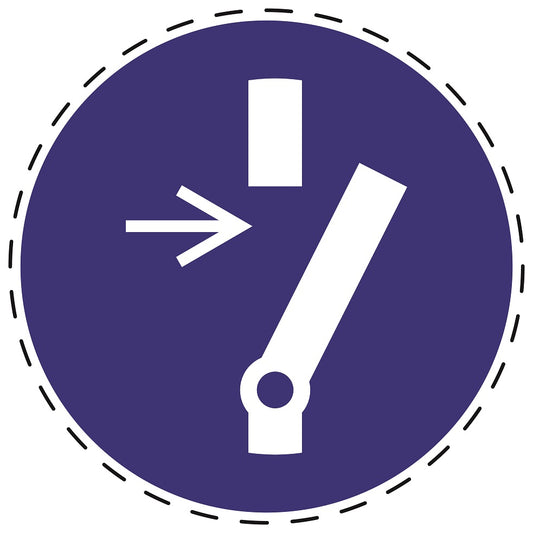 Autocollants obligatoires "Déverrouillez avant toute opération de maintenance ou de réparation" en plastique PVC, ES-SIM041