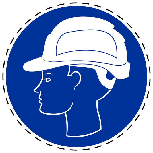 Autocollants obligatoires "Portez une casquette d'usure" en plastique PVC, ES-SIM1410