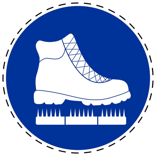 Autocollants obligatoires "Nettoyez les chaussures" en plastique PVC, ES-SIM1980