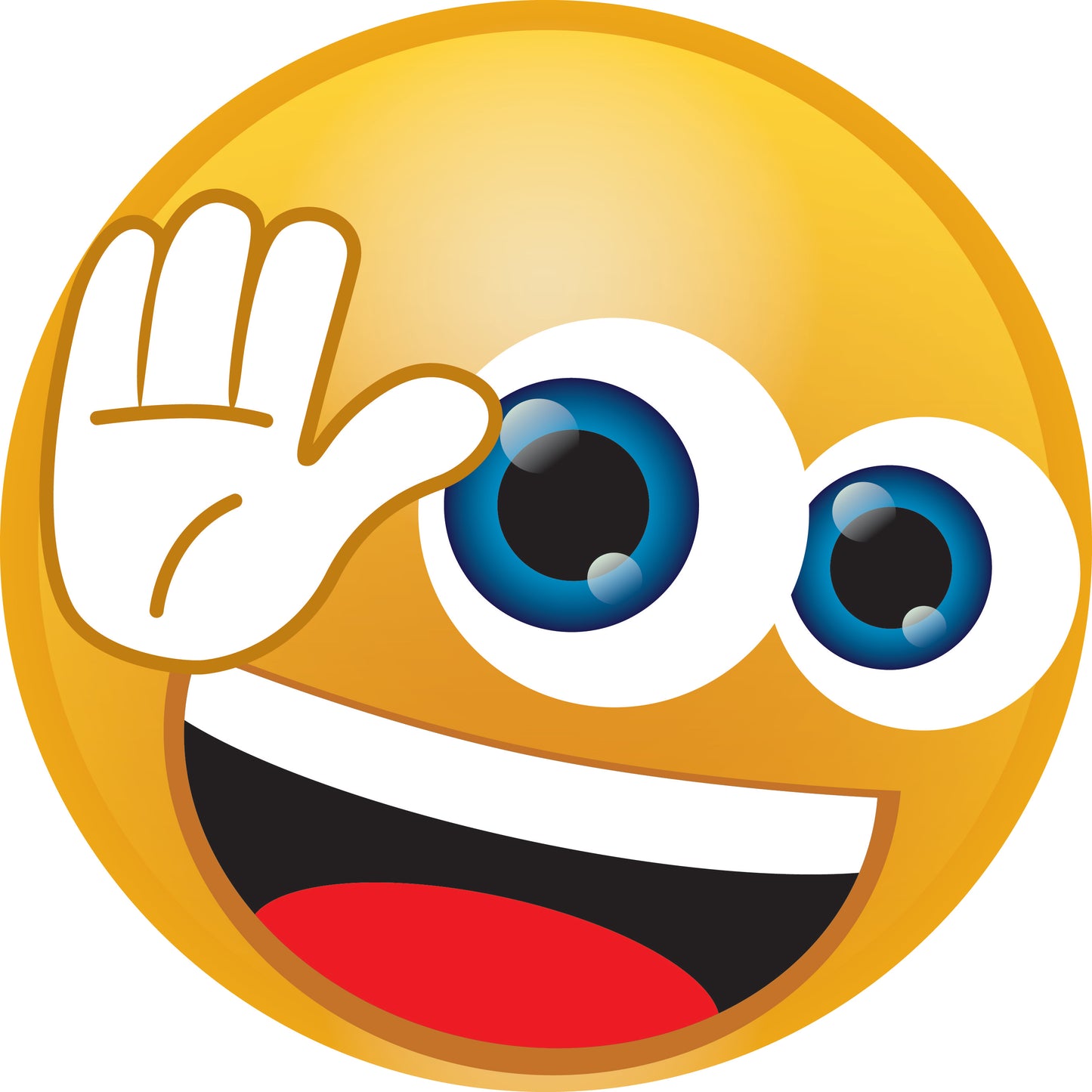 Autocollant smiley taille 2 - 60 cm F-SMI-10860
