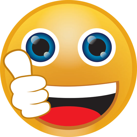 Autocollant smiley taille 2 - 60 cm F-SMI-10870