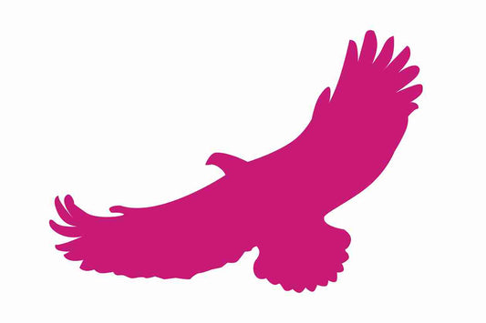 Autocollant de protection contre les oiseaux 60-100 cm ES-VOG-110-26, couleur magenta, en plastique résistant aux intempéries.