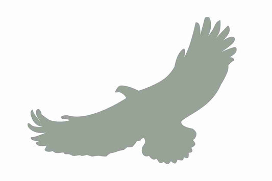 Autocollant de protection pour oiseaux 60–100 cm ES-VOG-110-91, couleur gris clair, en plastique résistant aux intempéries.