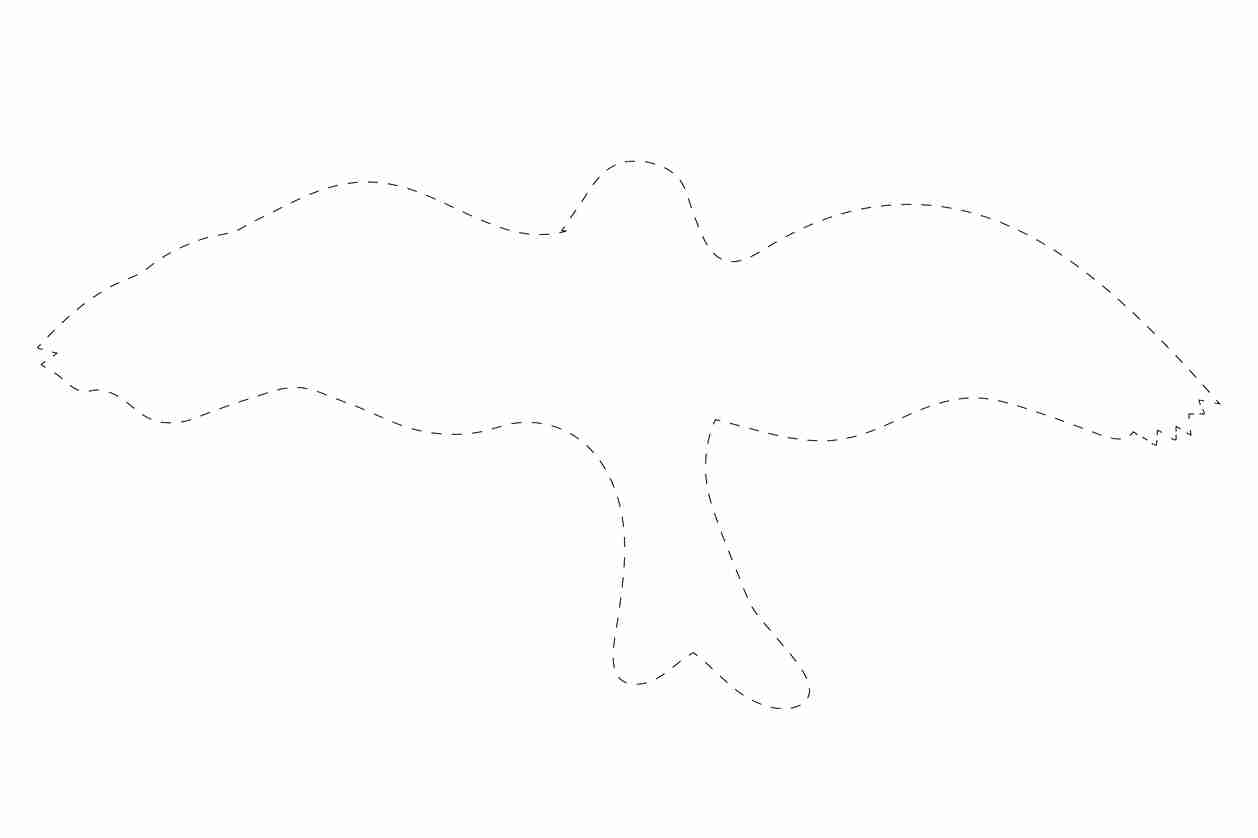 Autocollant de protection contre les oiseaux 10-50 cm ES-VOG-30-0, couleur blanche, en plastique résistant aux intempéries.