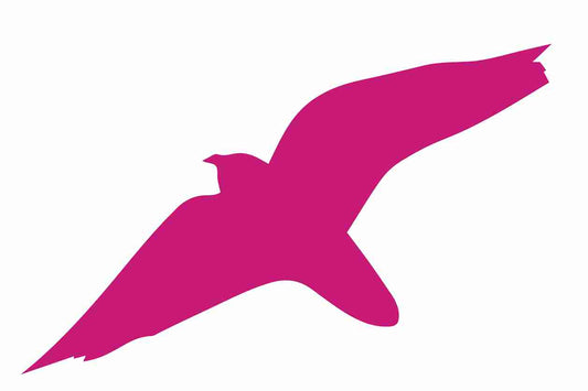 Autocollant de protection contre les oiseaux 60-100 cm ES-VOG-40-26, couleur magenta, en plastique résistant aux intempéries.
