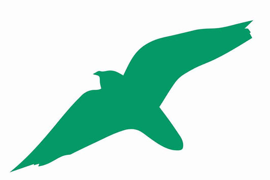 Autocollant de protection contre les oiseaux 60-100 cm ES-VOG-40-54, couleur vert foncé, en plastique résistant aux intempéries.