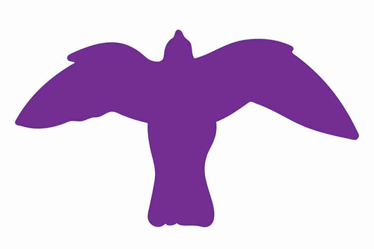 Autocollant de protection contre les oiseaux 60-100 cm ES-VOG-50-34, couleur violette, en plastique résistant aux intempéries.