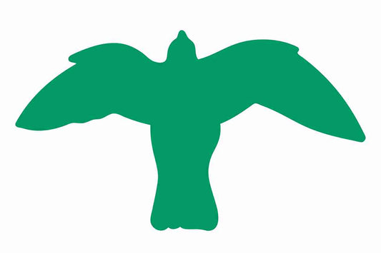 Autocollant de protection contre les oiseaux 60-100 cm ES-VOG-50-54, couleur vert foncé, en plastique résistant aux intempéries.