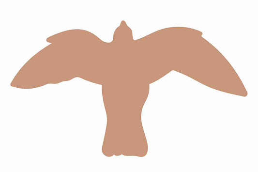 Autocollant de protection contre les oiseaux 60-100 cm ES-VOG-50-82, couleur brun clair, en plastique résistant aux intempéries.