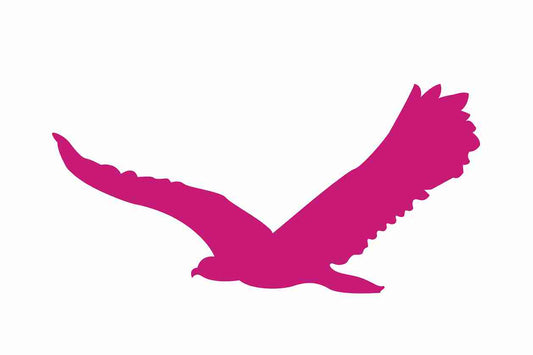 Autocollant de protection contre les oiseaux 60-100 cm ES-VOG-80-26, couleur magenta, en plastique résistant aux intempéries.