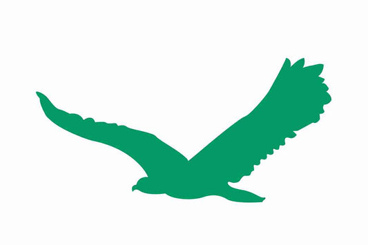 Autocollant de protection contre les oiseaux 60-100 cm ES-VOG-80-54, couleur vert foncé, en plastique résistant aux intempéries.