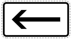 1 pièce de panneau de signalisation 2-15 cm F-Verk-1000-10