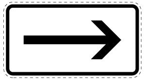 1 pièce de panneau de signalisation 2-15 cm F-Verk-1000-20