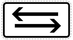 1 pièce de panneau de signalisation 2-15 cm F-Verk-1000-30