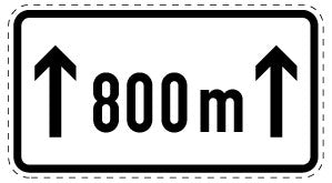 1 pièce de panneau de signalisation 20-70 cm F-Verk-1001-30