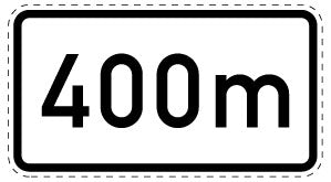 1 pièce de panneau de signalisation 2-15 cm F-Verk-1004-33