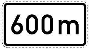 1 pièce de panneau de signalisation 20-70 cm F-Verk-1004-34