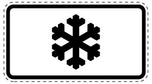 1 pièce de panneau de signalisation 20-70 cm F-Verk-1007-30