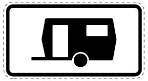 1 pièce de panneau de signalisation 2-15 cm F-Verk-1010-13