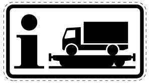 1 pièce de panneau de signalisation 2-15 cm F-Verk-1010-14