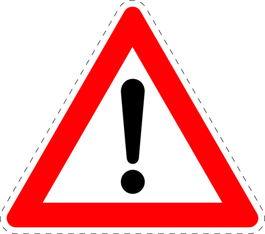 1 pièce  panneau de signalisation "Zone dangereuse" 20-70 cm F-Verk-101