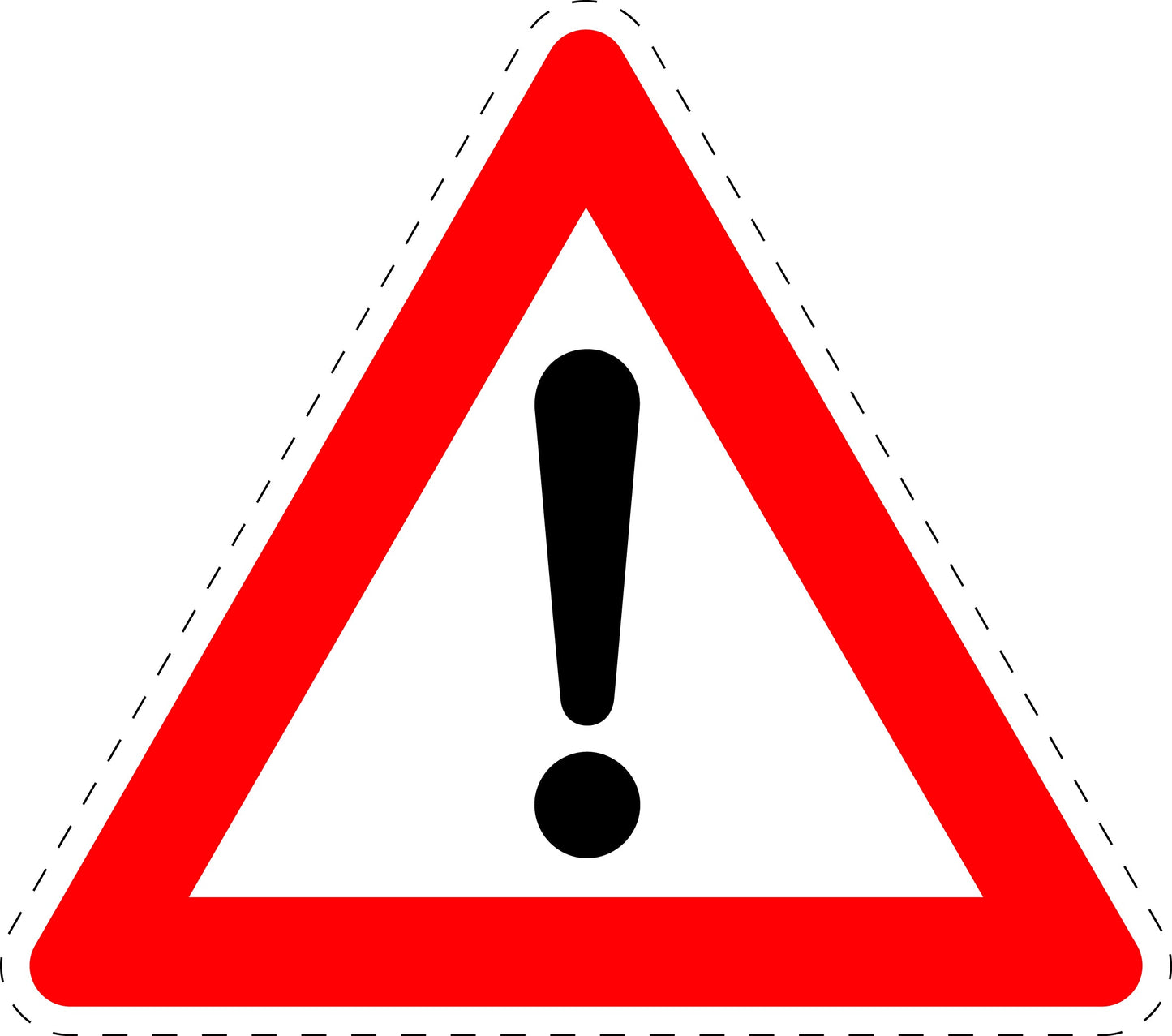 1 stuk traffic sign 'Hazard Zone' 20-70 cm LH-Verk-101
