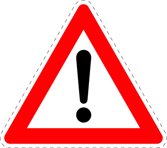 1 stuk traffic sign 'Hazard Zone' 20-70 cm LH-Verk-101