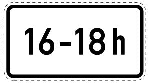 1 pièce de panneau de signalisation 2-15 cm F-Verk-1040-30