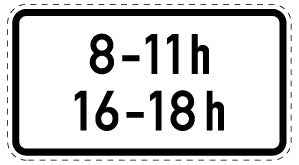 1 pièce de panneau de signalisation 2-15 cm F-Verk-1040-31