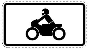 1 pièce de panneau de signalisation 2-15 cm F-Verk-1046-12