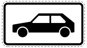 1 pièce de panneau de signalisation 20-70 cm F-Verk-1048-10