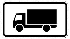 1 pièce de panneau de signalisation 2-15 cm F-Verk-1048-12