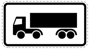 1 pièce de panneau de signalisation 20-70 cm F-Verk-1048-14