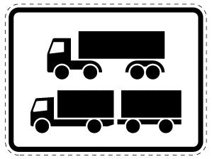1 pièce de panneau de signalisation 2-15 cm F-Verk-1048-15