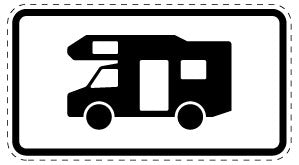 1 pièce de panneau de signalisation 20-70 cm F-Verk-1048-17