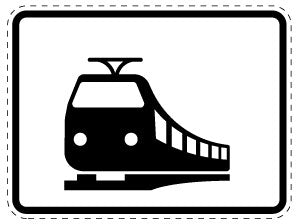 1 pièce de panneau de signalisation 20-70 cm F-Verk-1048-18