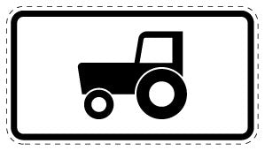 1 pièce de panneau de signalisation 2-15 cm F-Verk-1049-10
