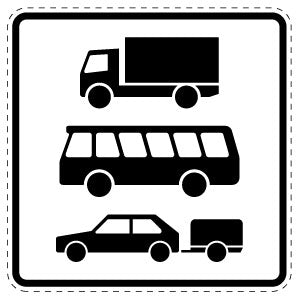 1 pièce de panneau de signalisation 2-15 cm F-Verk-1049-13
