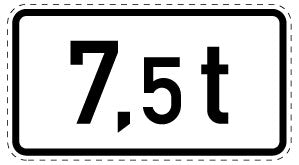 1 pièce de panneau de signalisation 2-15 cm F-Verk-1052-35