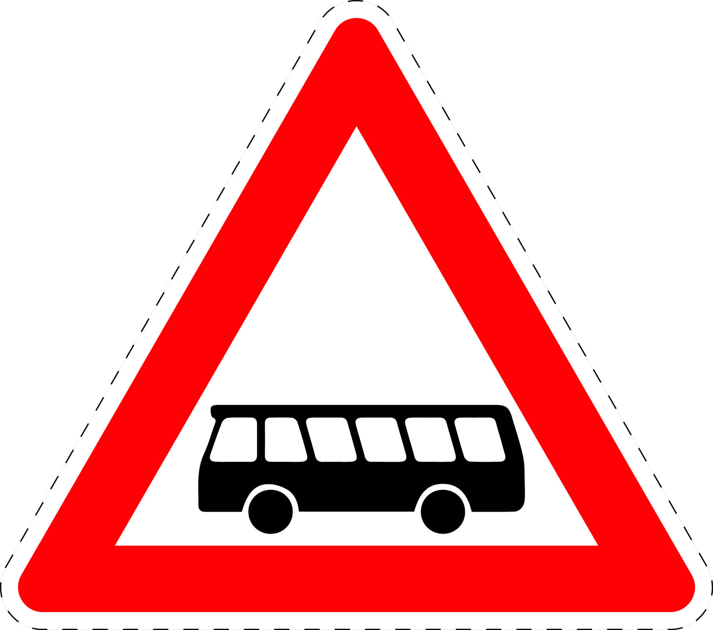 1 pièce panneau de signalisation "Autocars (bus)" 20–70 cm F-Verk-145