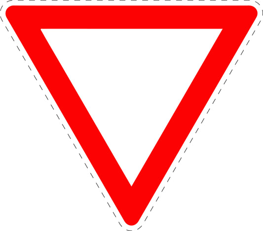 1 pièce panneau de signalisation "Cédez le passage" 2–15 cm F-Verk-205
