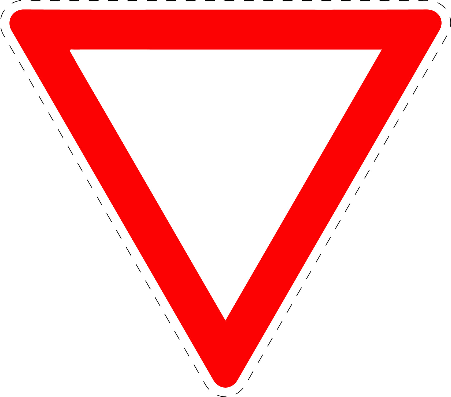 1 pièce panneau de signalisation "Cédez le passage" 20–70 cm F-Verk-205