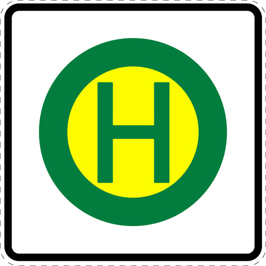 1 pièce panneau de signalisation "Arrêt de bus pour bus réguliers et scolaires" 2-15 cm - F-Verk-224-51