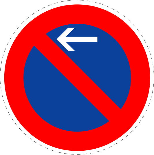 1 pièce de panneau de signalisation "Stationnement interdit" 2–15 cm F-Verk-286-10