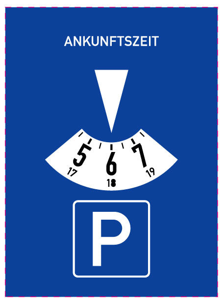 1 pièce de panneau de signalisation "Disque de stationnement" 2–15 cm -F-Verk-291