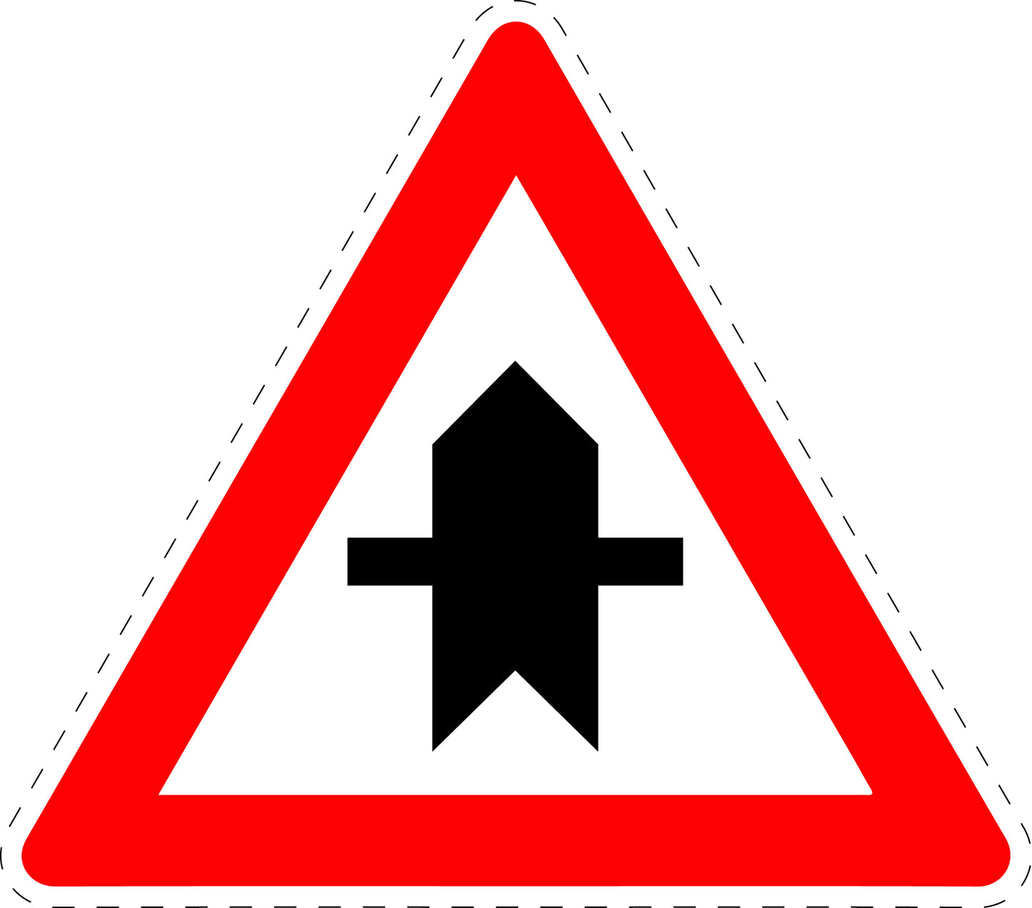 1 pièce de panneau de signalisation "Cédez le passage" 20–70 cm -F-Verk-301