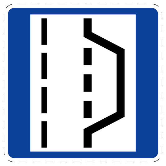 1 pièce de panneau de signalisation "Aire d'arrêt d'urgence et de dépannage" 2–15 cm F-Verk-328