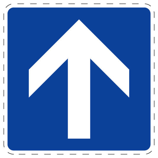 1 pièce de panneau de signalisation "Sens unique" 20–70 cm F-Verk-353