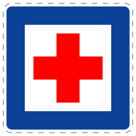 1 pièce de panneau de signalisation "Premiers secours" 2–15 cm F-Verk-358